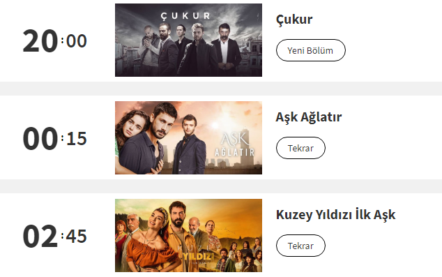 bu aksam hangi diziler var 23 eylul trt atv kanal d fox tv show tv dizileri