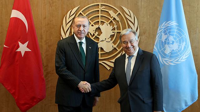 Başkan Erdoğan-Guterres ile görüştü