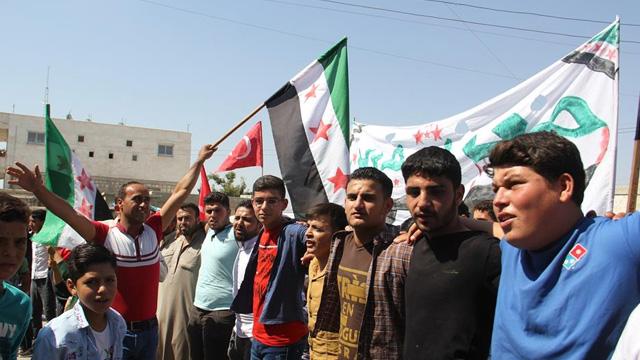 İdlib'de Türkiye'ye teşekkür gösterisi