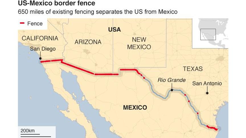 Pentagon'dan Meksika duvarına 1 milyar dolar destek