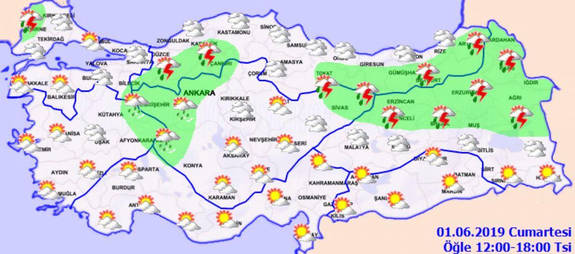 Meteoroloji uyardı: Gök gürültülü sağanak bekleniyor