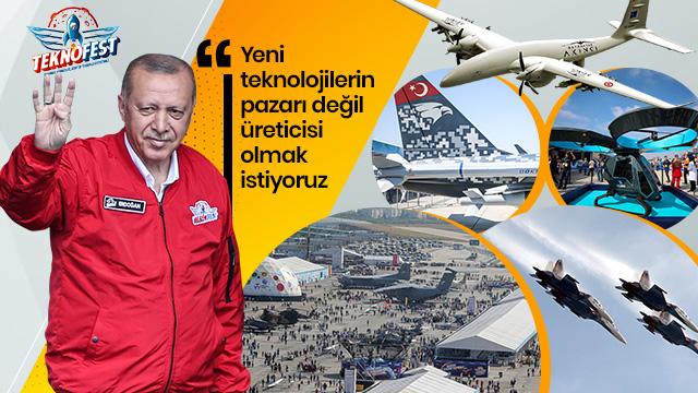 Başkan Erdoğan TEKNOFEST'te: Müthiş bir taleple karşılaştık