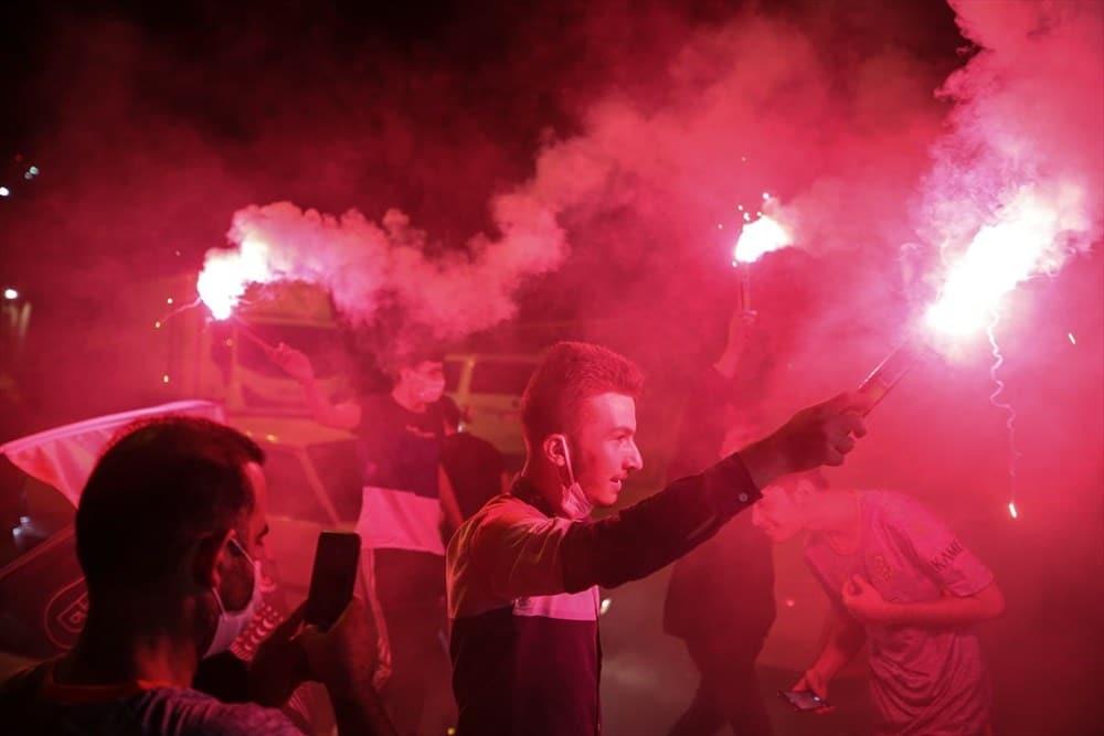 Başakşehir'in şampiyonluk kutlaması