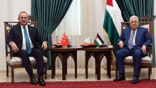 Çavuşoğlu, Filistin Devlet Başkanı Abbas ile görüştü