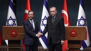 Başkan Erdoğan İsrail Cumhurbaşkanı Herzog ile görüştü