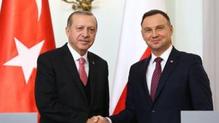 Başkan Erdoğan Polonya Cumhurbaşkanı ile görüştü