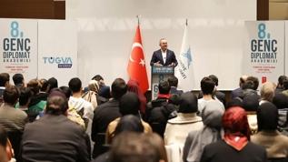 Dışişleri Bakanı Mevlüt Çavuşoğlu genç diplomat adayları ile buluştu