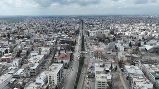 Depremden etkilenen Adıyaman'ın son durumu havadan görüntülendi