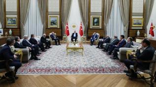 Başkan Recep Tayyip Erdoğan'ın kabulü