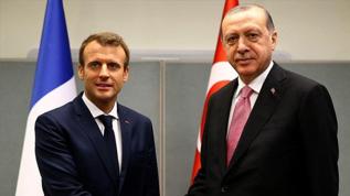 Macron'dan Başkan Erdoğan'a tebrik telefonu