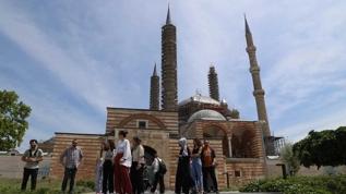Mimarlık ve güzel sanatlar öğrencileri Selimiye'de restorasyon çalışmalarını yakından izliyor