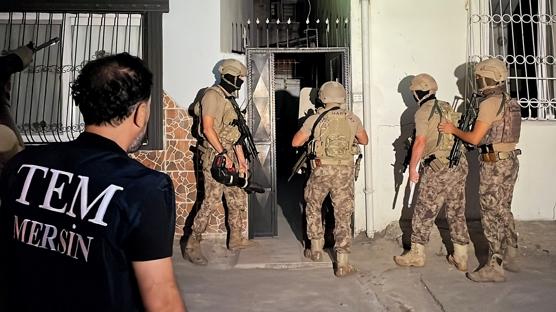 Mersin'de PKK, FETÖ ve DEAŞ operasyonu