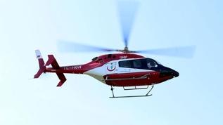 Malatya'da kalp krizi geçiren kişi, ambulans helikopterle hastaneye kaldırıldı