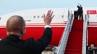 Başkan Recep Tayyip Erdoğan, çalışma ziyareti kapsamında bulunduğu Nahçıvan'dan ayrıldı.
