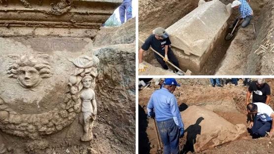 Aydın'da 2 bin yıllık lahit bulundu