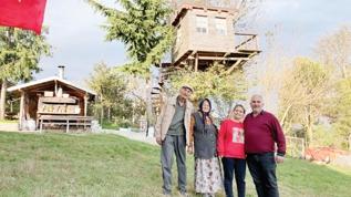 Ağaç tepesinde yaşıyorlar