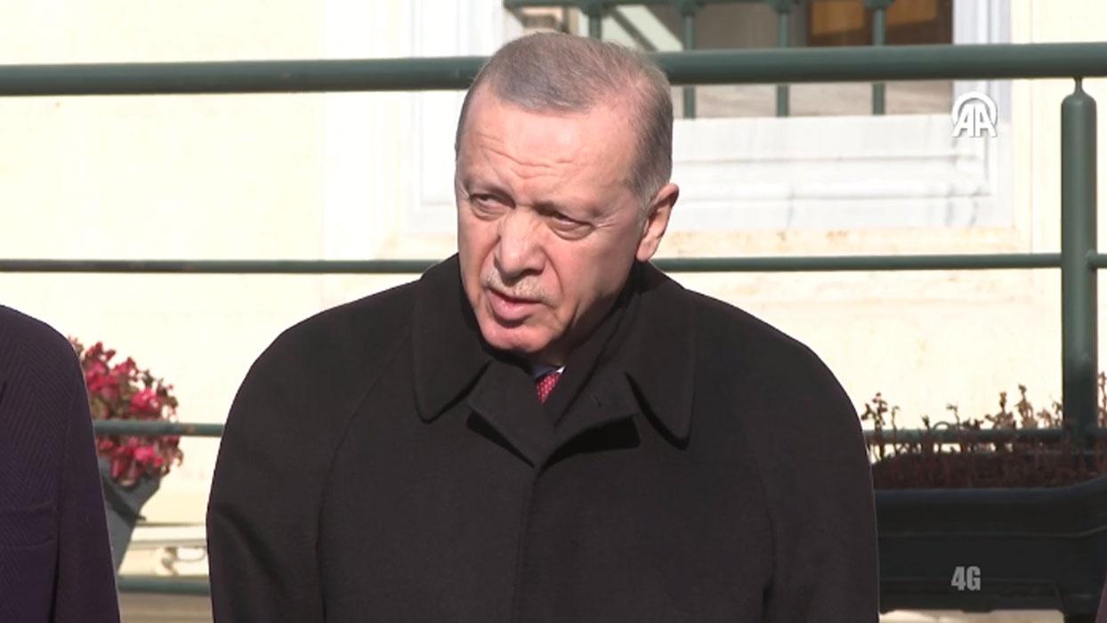 Başkan Erdoğan cuma namazının ardından açıklamalarda bulunuyor