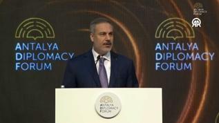 Antalya Diplomasi Forumu... Dışişleri Bakanı Hakan Fidan konuşuyor