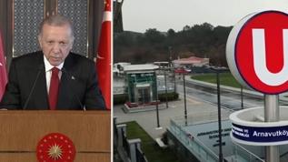 “Arnavutköy- İstanbul Havalimanı Metrosu Açılış Töreni” Başkan Erdoğan konuşuyor