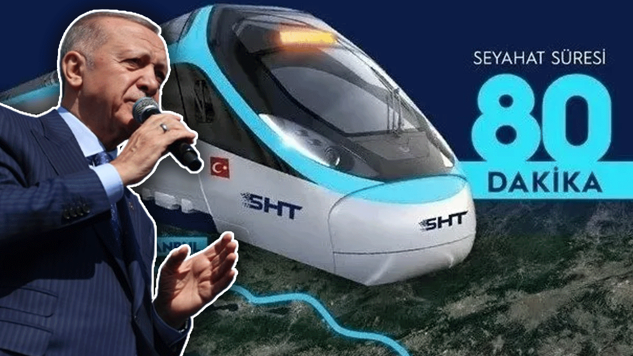 Başkan Erdoğan müjdeyi verdi: İstanbul-Ankara arasını 80 dakikaya düşecek
