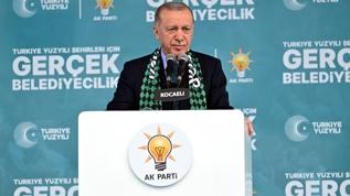 AK Parti Kocaeli mitingi... Başkan Erdoğan'dan önemli açıklamalar