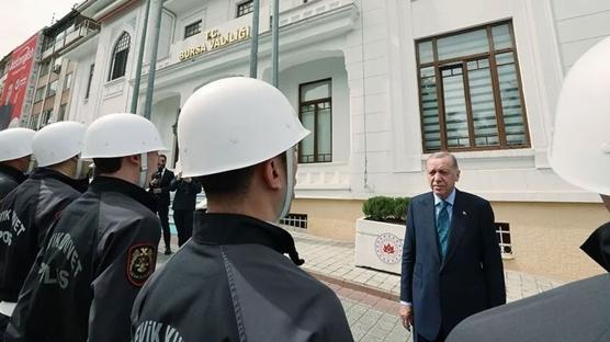 Başkan Erdoğan, Bursa Valiliği'ni ziyaret etti