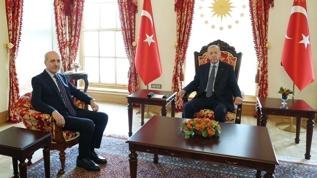 Başkan Erdoğan, TBMM Başkanı Numan Kurtulmuş'u kabul etti