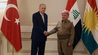 Başkan Erdoğan, Mesut Barzani'yi kabul etti 