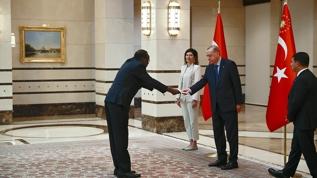 Başkan Erdoğan, 7 ülkenin büyükelçisini kabul etti 