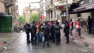 Taksim provokasyoncularına müdahale! 15 kişilik grup gözaltına alındı
