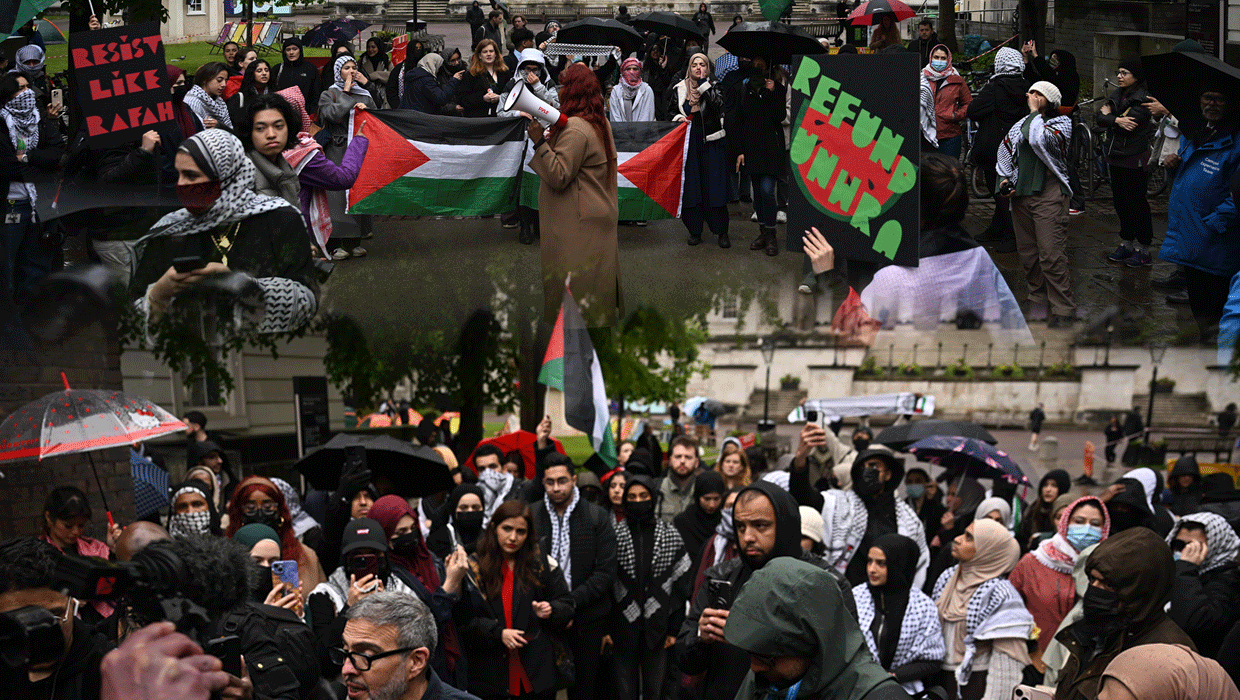 ABD'deki Filistin gösterileri İngiltere'ye yayıldı
