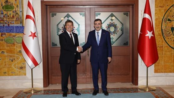 Cumhurbaşkanı Yardımcısı Yılmaz, KKTC Başbakanı Üstel ile görüştü 