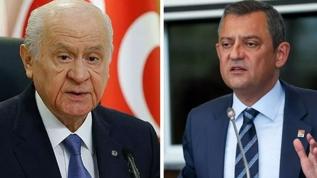 MHP Genel Başkanı Bahçeli ile CHP Genel Başkanı Özel bir araya geldi