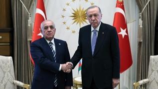 Başkan Erdoğan, Ali Asadov ile bir araya geldi