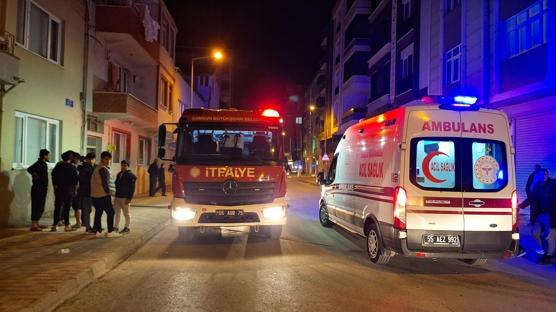 Samsun'da çıkan yangında 3 yaşındaki çocuk hastanelik oldu
