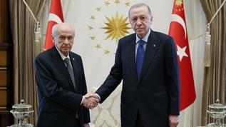 Başkan Erdoğan, MHP Genel Başkanı Bahçeli'yi kabul etti!