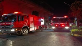 Başakşehir'de mobilya atölyesinde yangın 
