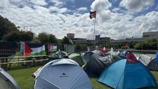 İrlanda'daki öğrenciler Gazze için ayakta: Eylemler sürüyor