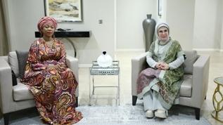 Emine Erdoğan, Sierra Leone Cumhurbaşkanı'nın eşi ile görüştü