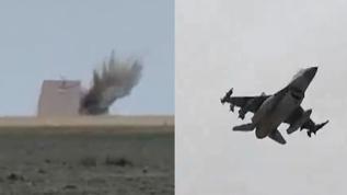F-16 ÖZGÜR, yerli LGK kitleriyle birleşti: Hedefi tam isabetle vurdu!