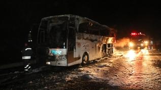 Otobüsteki 39 yolcu ölümden döndü