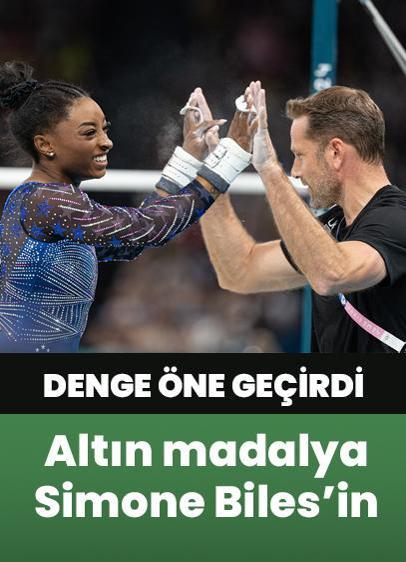 Simone Biles altın madalyanın sahibi oldu