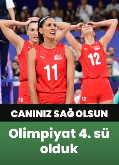 Canınız sağ olsun! Filenin Sultanları Olimpiyatları 4. bitirdi