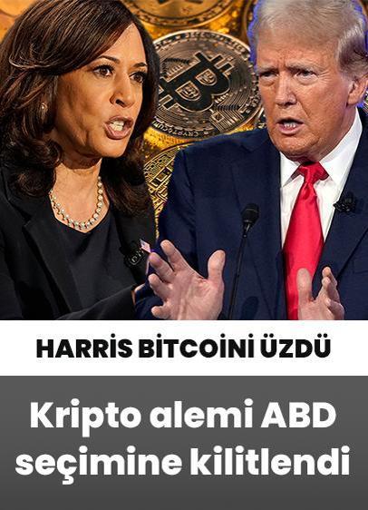 Harris Bitcoin'i üzdü! “Kripto alemi” ABD seçimine kilitlendi