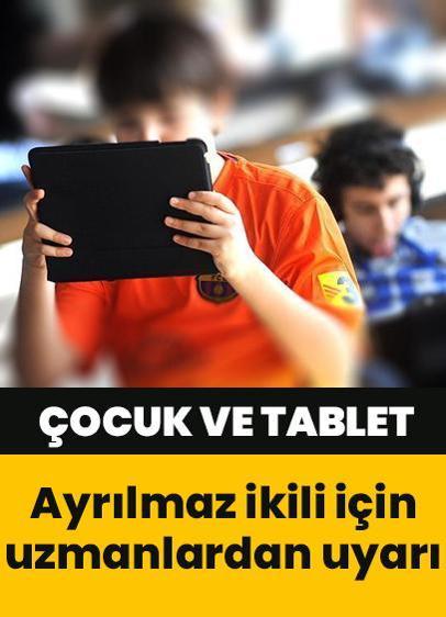 Ayrılmaz ikili: Çocuk ve tablet!