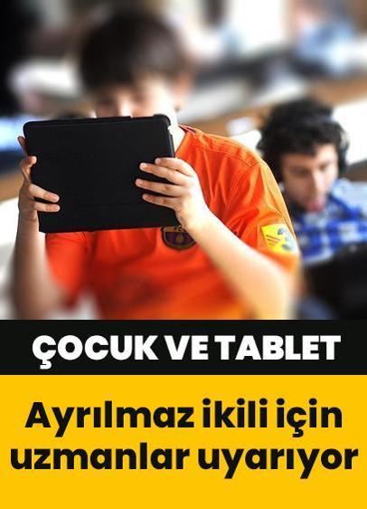 Ayrılmaz ikili: Çocuk ve tablet!