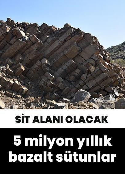 Şanlırufa'da 5 milyon yıllık bazalt sütunlar! Doğal sit alanı olacak