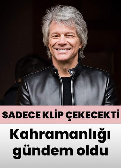 Jon Bon Jovi'den kahramanca hareket! Köprüde klip çekmek isterken...