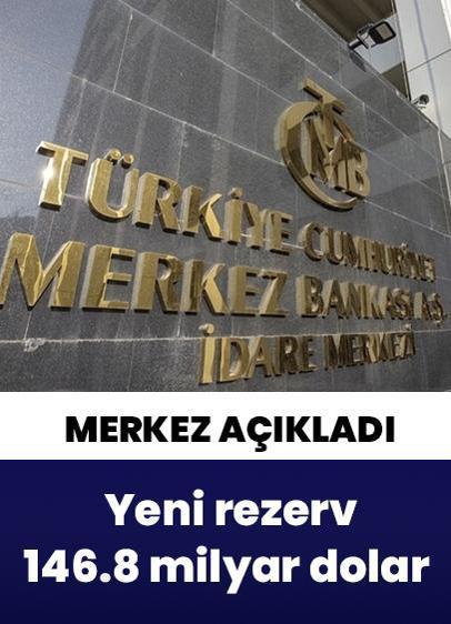 Haftalık para durumu açıklandı! Merkez Bankası rezervleri 146.8 milyar dolar oldu