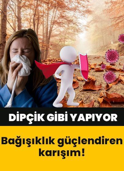 Bağışıklık güçlendiren karışım! Dipçik gibi yapıyor